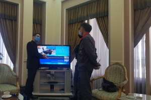 خبرخوان ایرنا در پاویون دولت